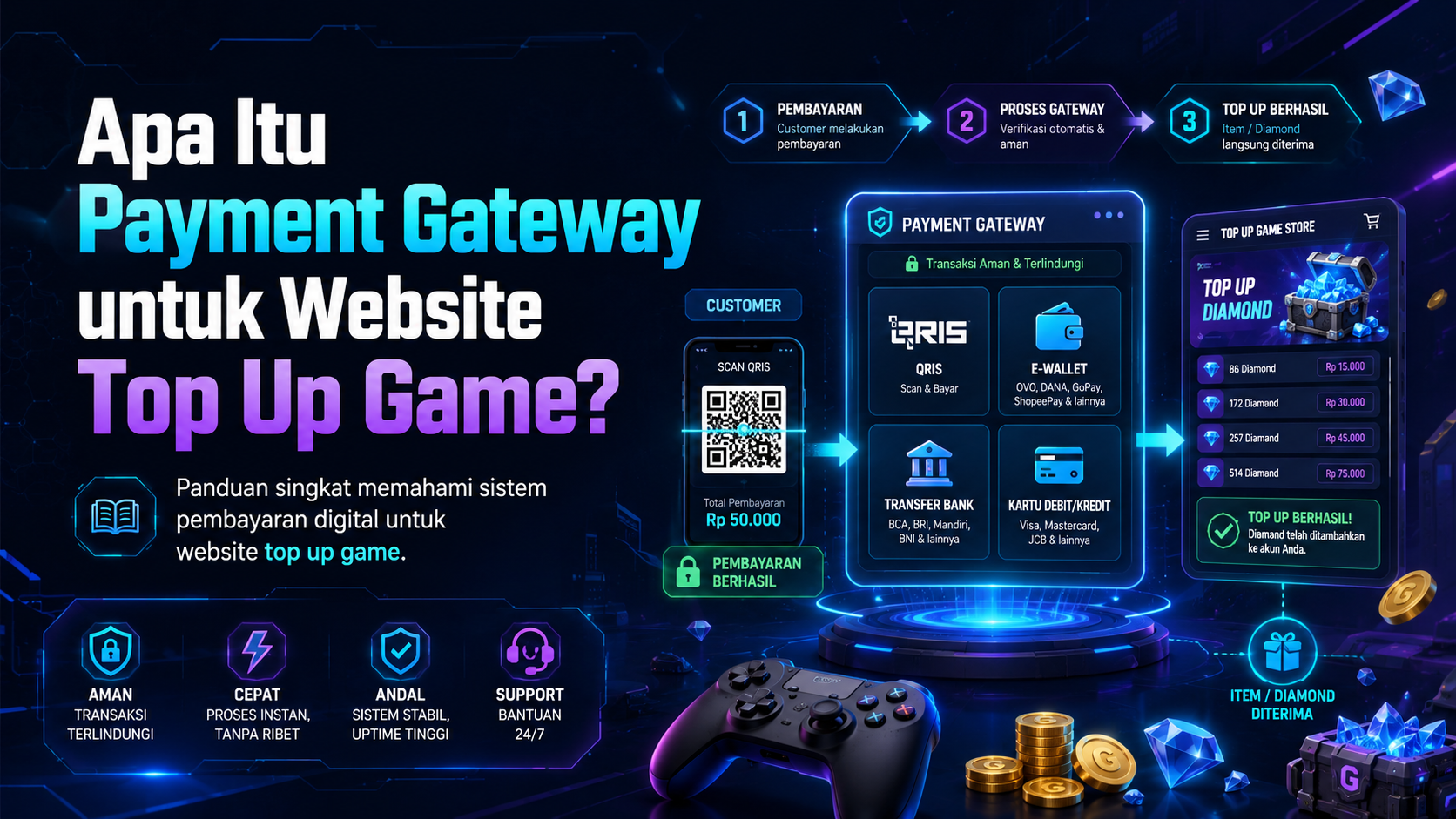 Apa Itu Payment Gateway untuk Website Top Up Game?